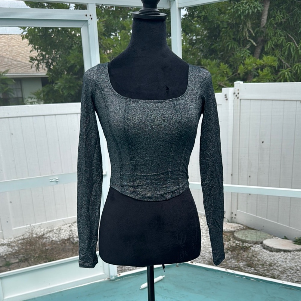 Hollister Black Fitted Long Sleeve Bodysuit